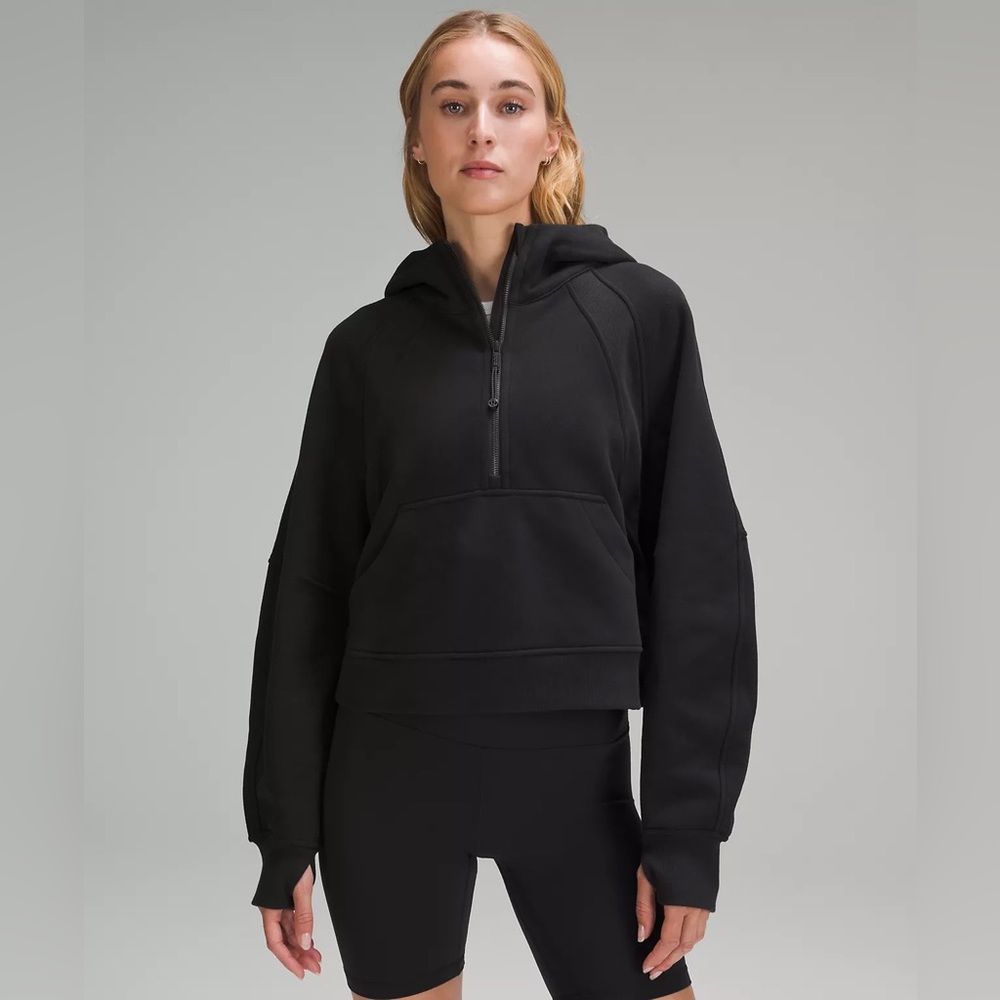 Lululemon Scuba Oversized Half-Zip Hoodie in Black